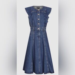 Urban Revivo Blue Denim Button-Down Dress size XXXL
